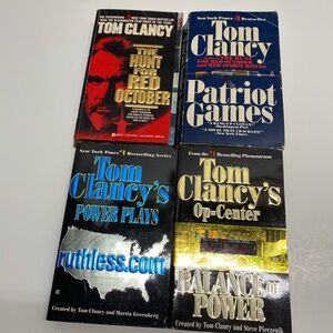 * Tom Clancy set of 4 paper back books